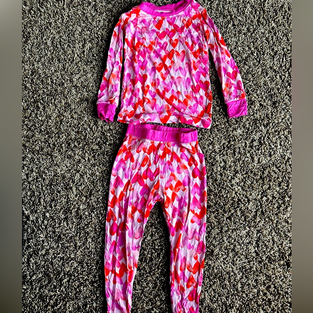 Little Sleepies 18-24 mo Heart Pajamas